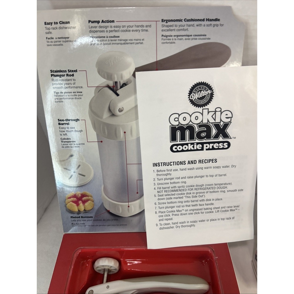 Wilton Cookie Max Cookie‎ Press And Dessert Decorator Plus Read - Picture 5 of 8